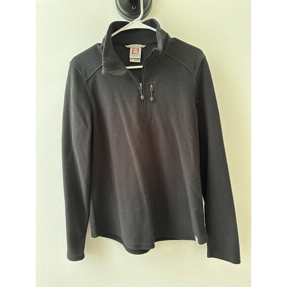Avalanche Womens Medium Black Quarter zip fleece sweatshirt - Picture 1 of 2
